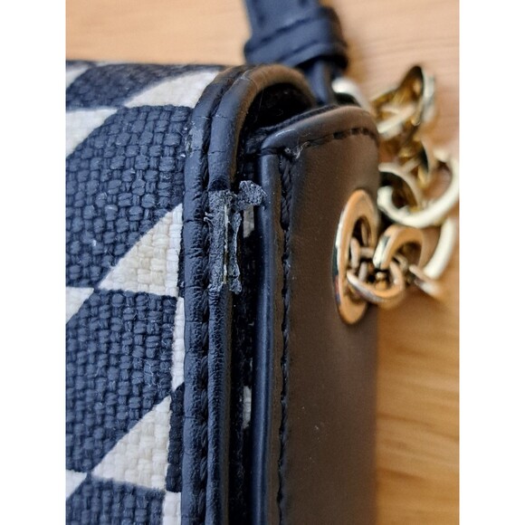 Spartina 449 Daufuskie Island Black & White Geometric Pattern Small Crossbody - Picture 3 of 16